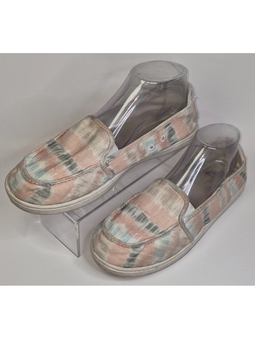 Roxy Size 8 Shoes Women Tie-Dye Multicolor Low Canvas Sneakers Slip-On Boho